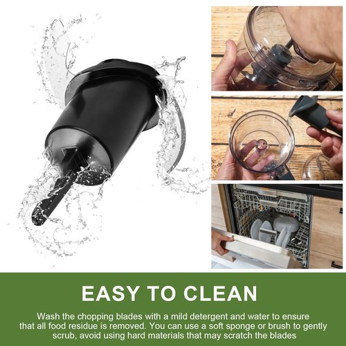 Chopping Blade DLC-2ACBN Repalcement for Cuisinart Mini Prep Plus Blade, Food Processor Blade Compatible with DLC-2A Cuisinart Mini Prep Plus Food Processor 3 Cup, Black, 1 PCS