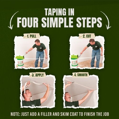 Buddy Tools TapeBuddy Drywall Taping Tool - Simplifies Drywall Banjo Taping - Reliable & Efficient Tape Dispenser for DIYers - Easy to Use - Reduces Mess and Waste