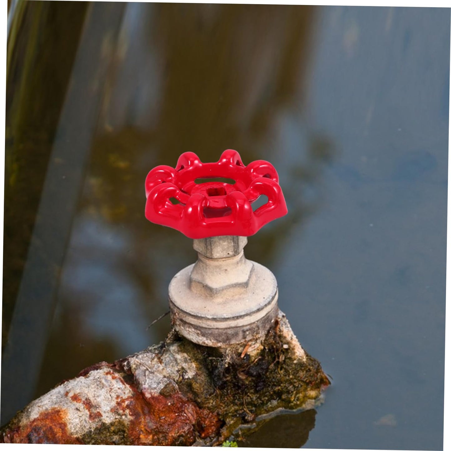 VILLFUL Water Valve Handle for Outdoor Cast Iron Handle Irregular Edge Design for Enhanced Grip