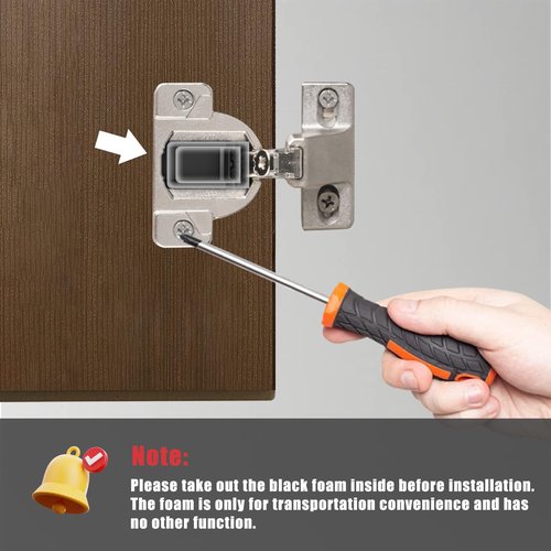 110-Degree Cabinet Door Hinges - Replacement for Blum Compact 33 Self-Closing Hinges, Adjustable Screw-On Design for Open-Side/Standard Cabinets, Soft-Close Durable Steel (Sliver, 8 Pack)