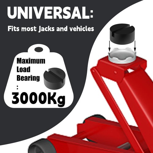 DEDC Universal Jack Stand Pad Adapter Pinch Weld Side Frame Rail Protector 2 Pack