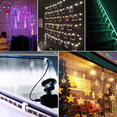 FSJEE 100Pack Mounting Fixing Clips with Screw, and 50Pack Self-Adhesive LED Strip Brackets Holder for 10mm Width LED Strip Light