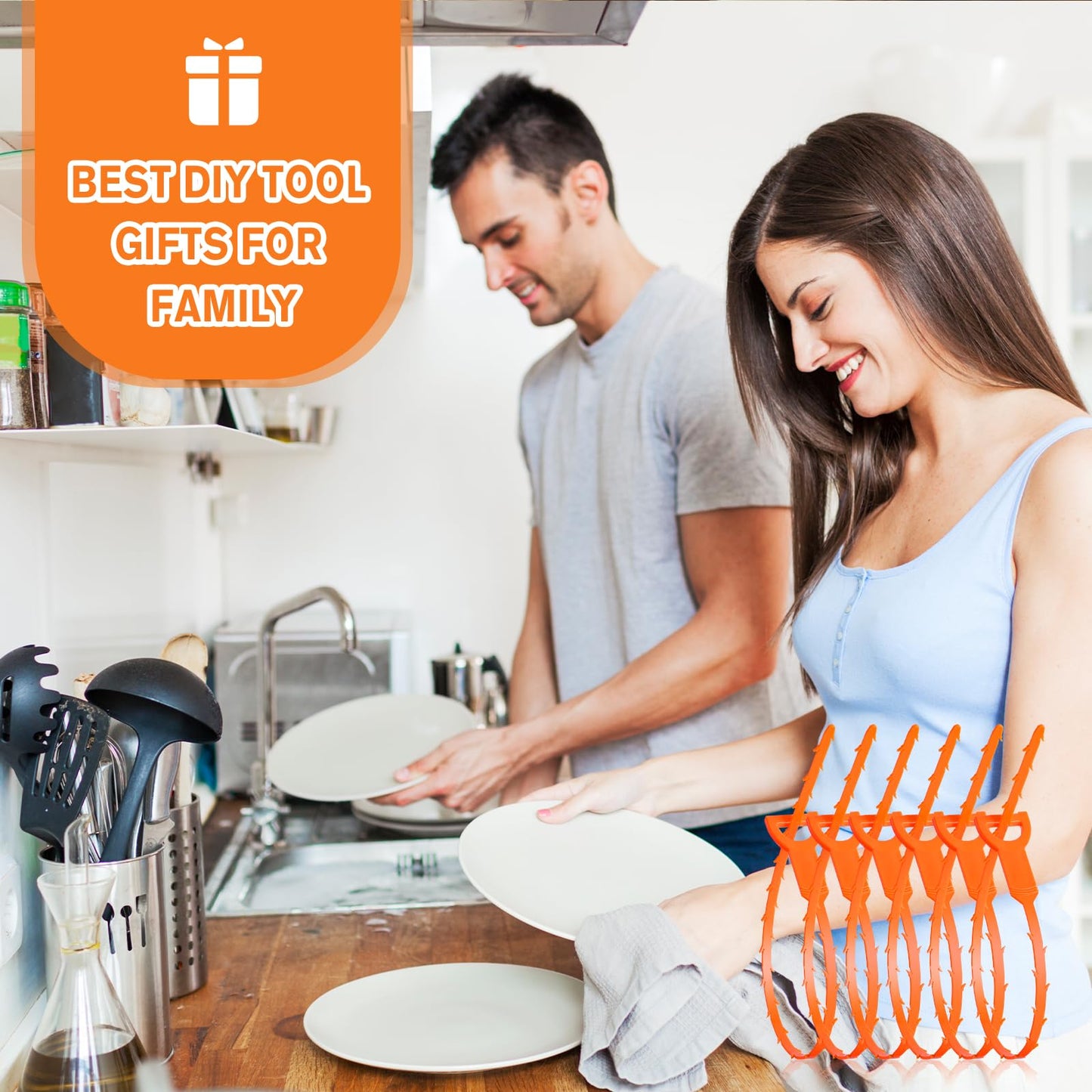 12 PCS Drain Snake, Drain Hair Remover, Sink Snake Drain Auger Cleaner Tool For Bath Tub, Toilet, Kitchen Sink(20 In)