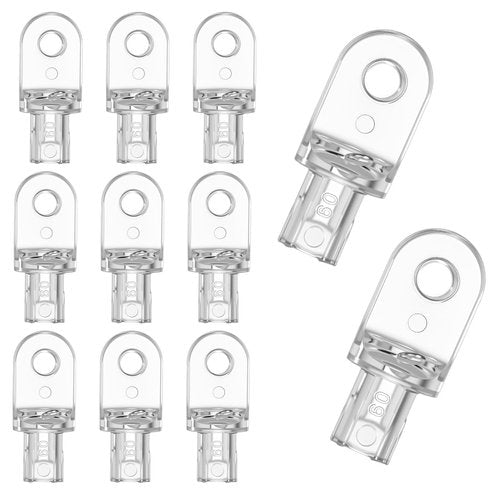 10 Pcs Horizontal Blind Hardware Wand Tip Transparent Vertical Blind Replacement Parts Repair Wand Replacement Kits for Interior Windows Broken Horizontal Blinds Accessories