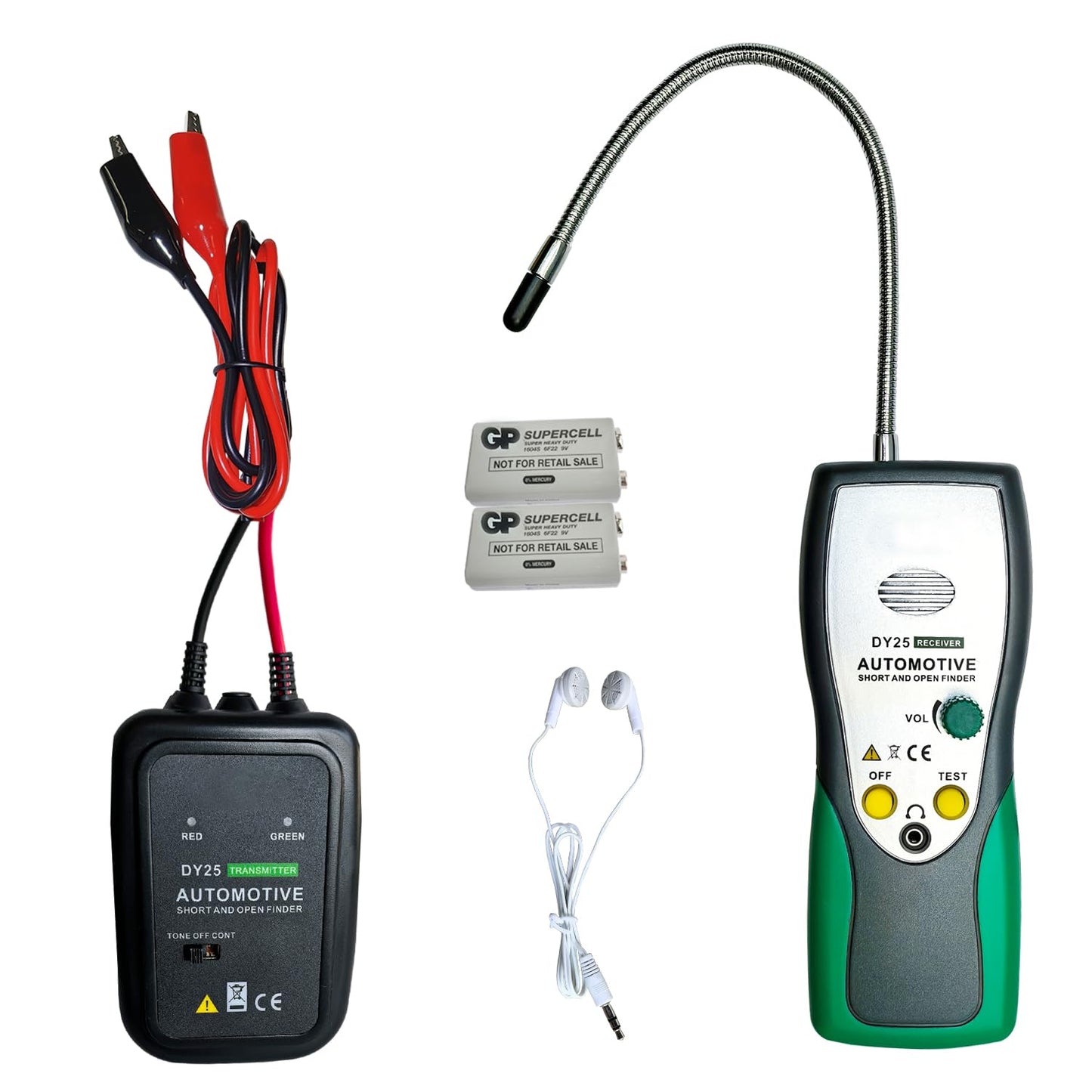 Vanlison Professional Automotive Circuit Tracer - 6-42V Short & Open Finder with Adjustable Probe | Car Wire Tracker for Short Circuit Detection, Broken Wires & Current Leaks | Electrical Diagnostic