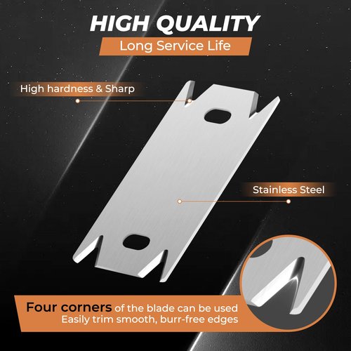 Edge Banding Trimmer & Planer - 2PCS Replacement Blades, Deburring, Chamfering & Trimming