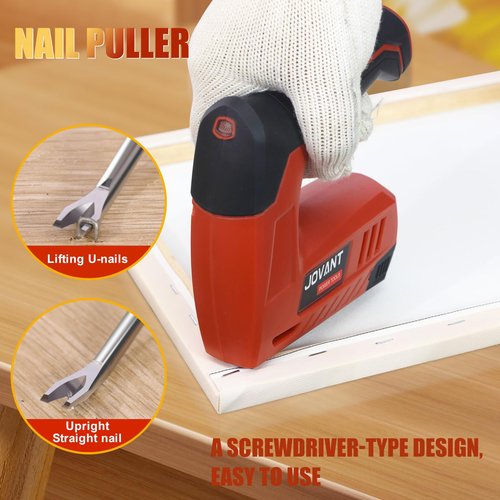 Electric Staple Gun with 3650 Staples and Staple Remover,Upholstery Staple Gun Heavy Duty for Wood, Crafts, Carpentry,Decoration DIY,4V 2 in 1 Cordless Brad Nailer fits 3/16"-3/8" Staples,Nails