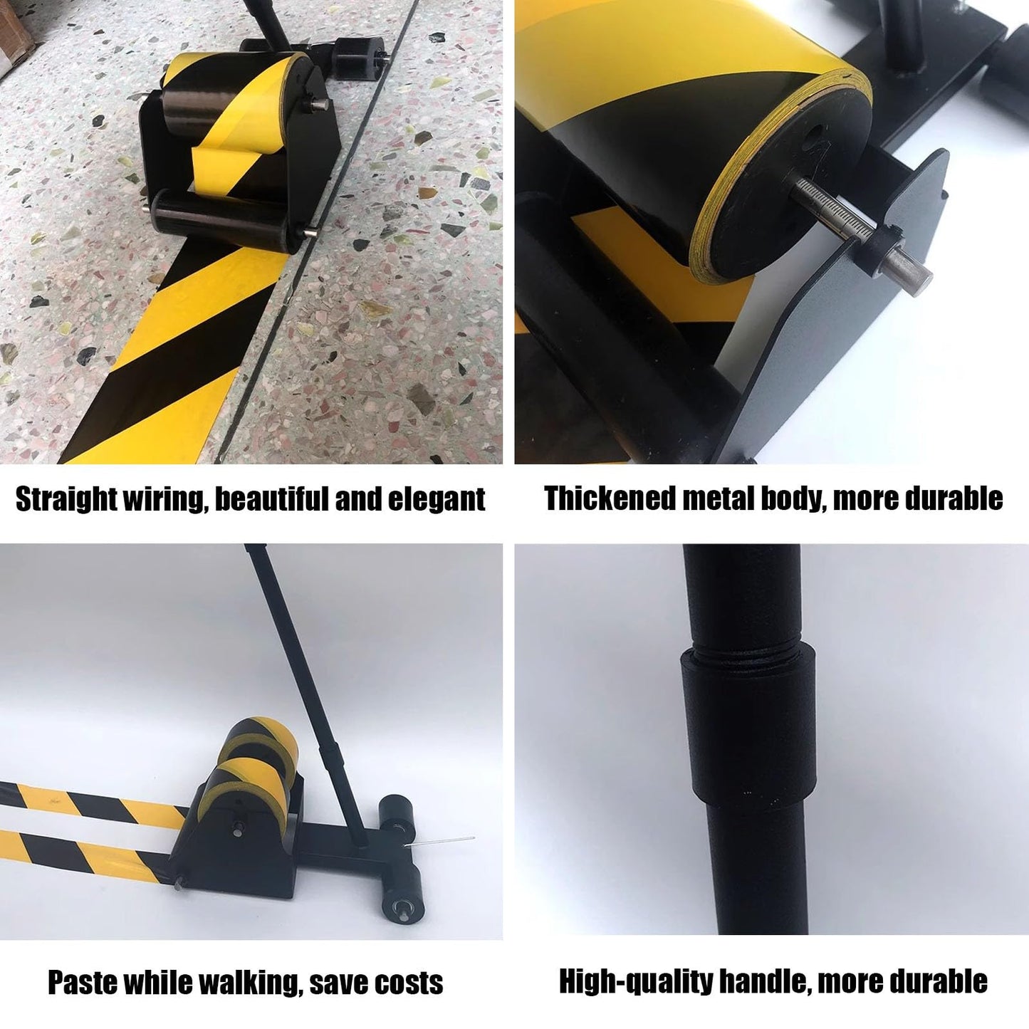 Floor Tape Applicator - Court Line Tape Machine Paint Applicator Sticker Applicator Tool - Fits Tape Up to 5.9" in Wide