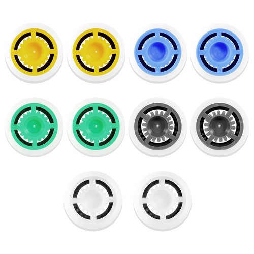 10 PCS Shower Flow Limiter, Gpm 1.5/1.8/2.0/2.5/3.0 Shower Head Flow Restrictor Shower Flow Reducer Shower Flow Restrictor Shower Head Water Saver Pressure Reducer for Fixed Shower Head 0.63 Inch