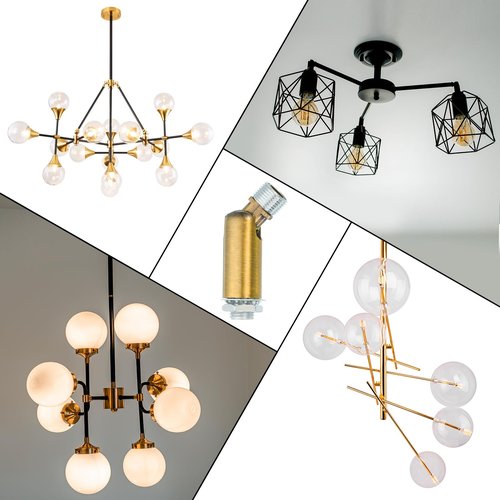 MECCANIXITY 2pcs Sloped Ceiling Adapter, 180 Degree Swivel M10 Fine Thread Sloped Ceiling Light Fixture Adapter for Ceiling Pendant Light Chandelier Track Suspend, Dark Bronze