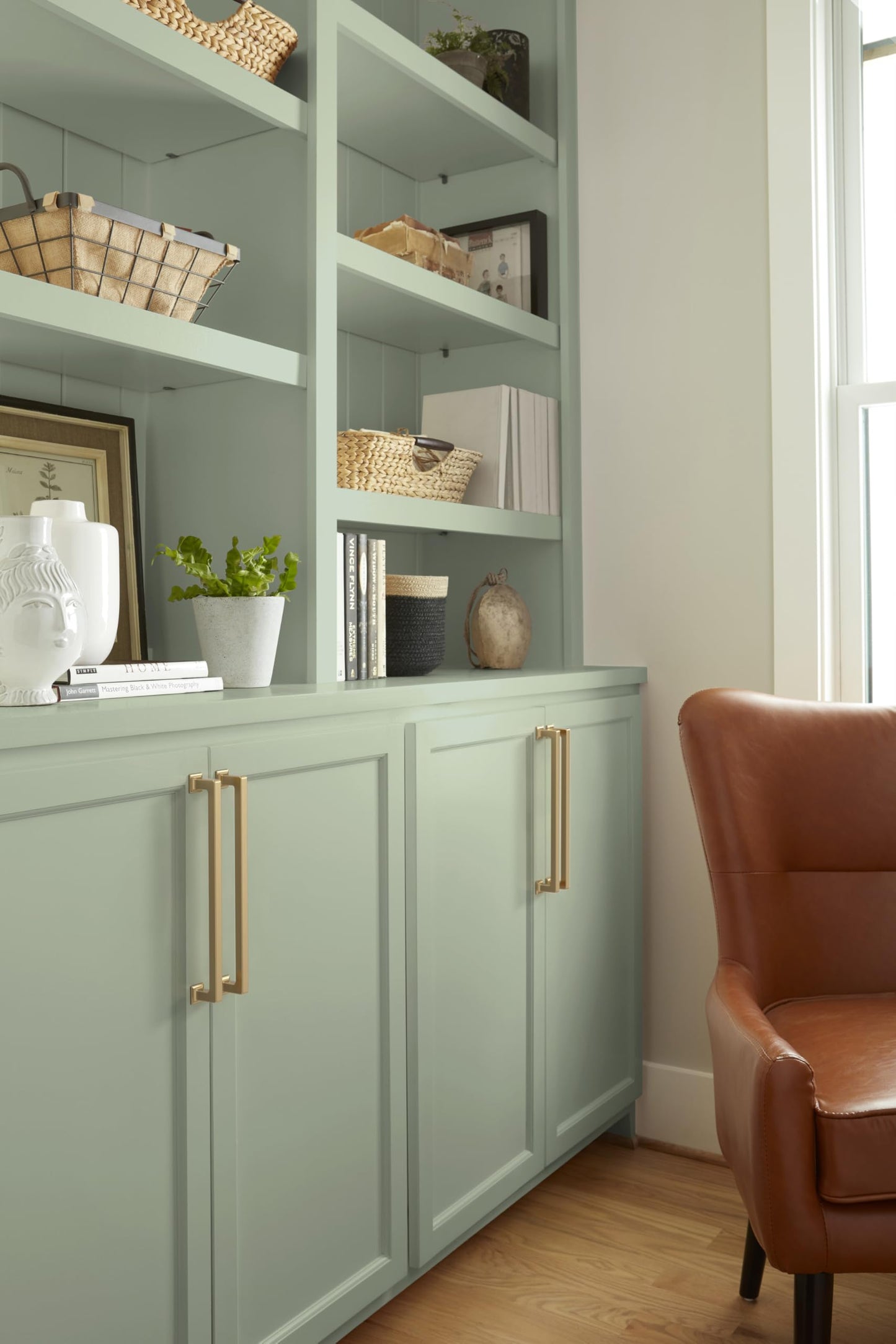 Amerock Lintel 10-1/16 inch (256mm) Center-to-Center Champagne Bronze Cabinet Pull, BP37447CZ