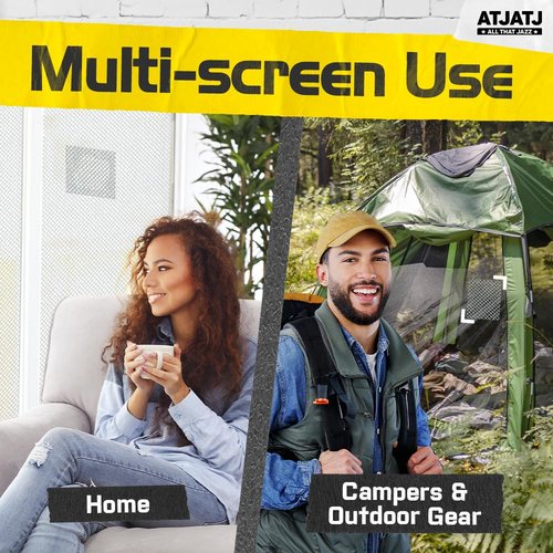 2in x 30ft (360in) Window Screen Repair Tape, Screen Door Replacement Kit, Mosquito Net Repair Tape, Window Net Screen Patch, Mesh Tape for Drywall Repair, Screen Patches for Ripped Screen, Black