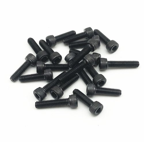 100pcs M3 x 8mm 12.9 Grade Alloy Steel Hex Socket Head Cap Screws Bolts,Black Oxide Finish