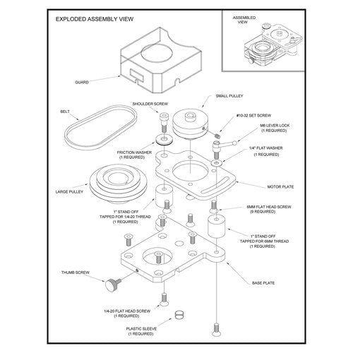 Mini Mill Belt Drive Conversion Kit - Easy to Install and Quieter Operation - No More Broken Gears, LittleMachineShop.com (2560)