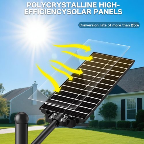 10000W Solar Street Lights Outdoor: Commercial Solar Parking Lot Lights with Motion Sensor and Remote Control, IP66 Waterproof, Wide Angle Dusk to Dawn Outdoor Lighting, Large Dimension, 2 Pack