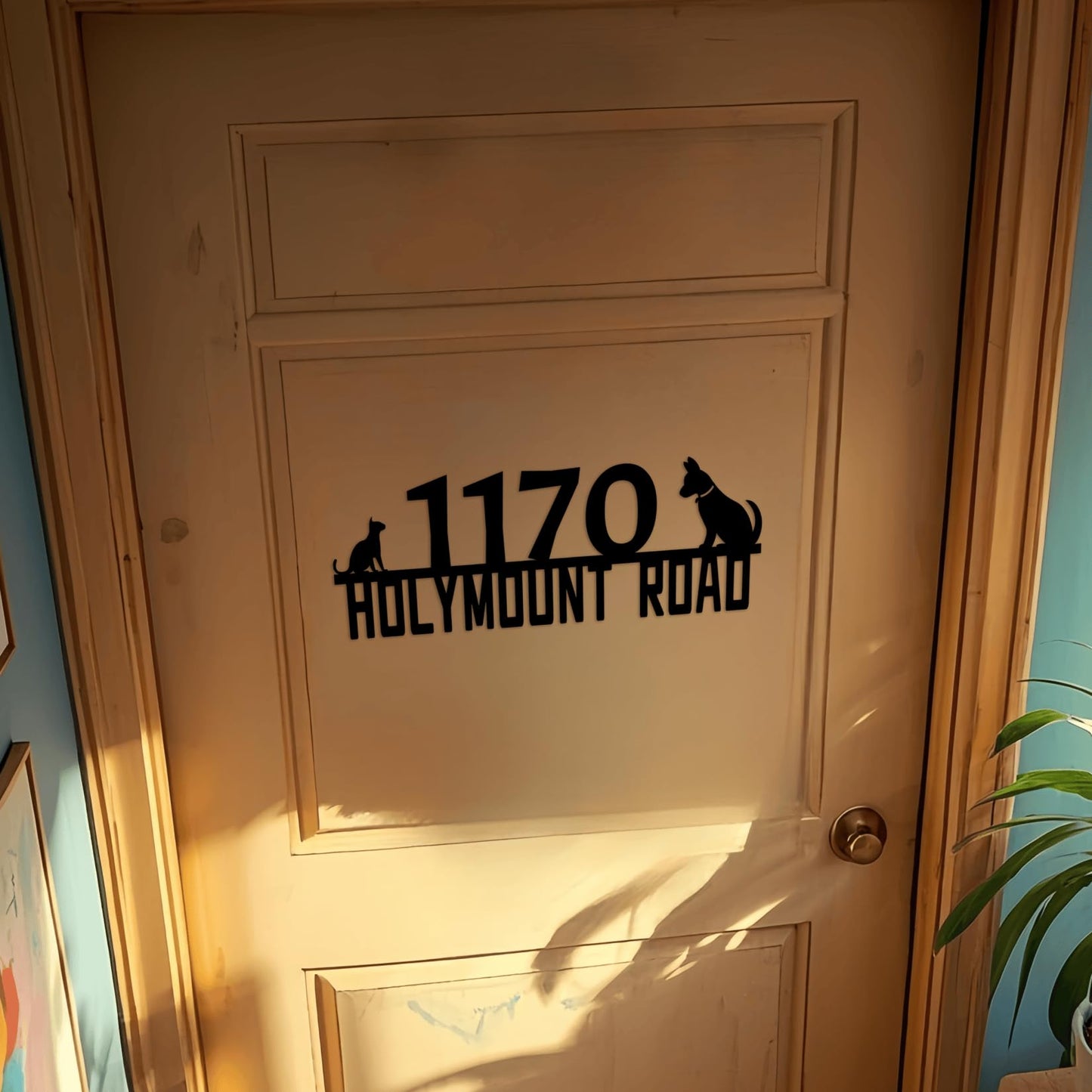 Custom Dog Mailbox Number,Personalized Cat House Numbers for Outside,Funny Address Numbers for Houses,Metal House Number,Address Signs for Houses,Custom Signs Outdoor Metal,Birthday Gifts