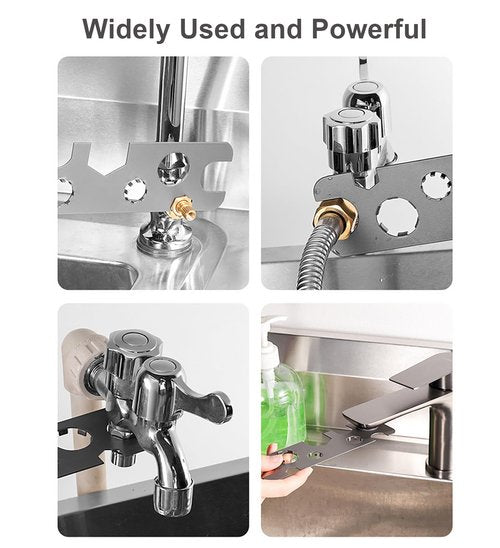 9 In 1 Faucet Aerator Removal Tool, Metal Aerator Key for Hidden Threaded TJ, TT, JR, STD and Cut Side with Housing M16 M18 M20 M22 M24