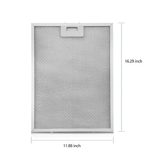 2 Pack BPPFA30 Range Hood Grease Filter Fit For Boran Non-Ducted Stove Hood Vent Filter 11.81" X 16.25" 5-Lay Aluminum Exhaust Fan Filters