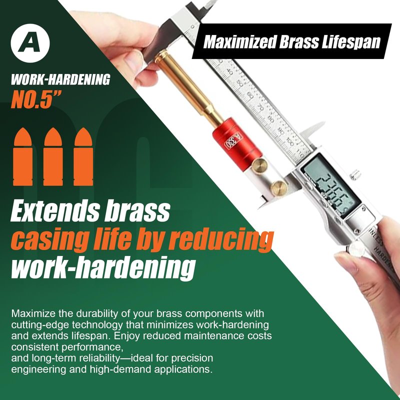 stalye Bullet and Headspace Gauge Comparator Kit – Bullet Comparator Kit with 14 Inserts and 6 Bushings – Reloading Supplies and Equipment – Broad Size Range – Precise Measurement