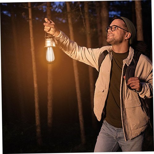 2Pcs Solar Light Bulb, 3.4 Inch Waterproof Solar Replacement Lights for Lanterns, Warm White for Outdoor