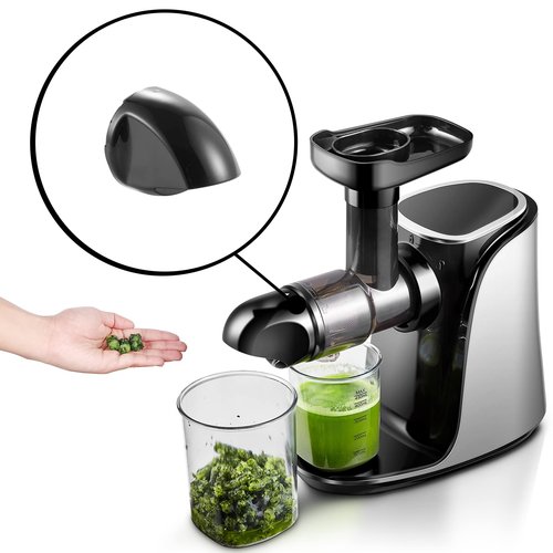 AMZCHEF Juicer End Cap, Slow Juicer Replacement Part, Compatible with AMZCHEF 1501 and 3001, Black