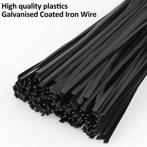 300 Pcs Plastic 5" Twist Ties for Bags, Bread, Household & Office Use