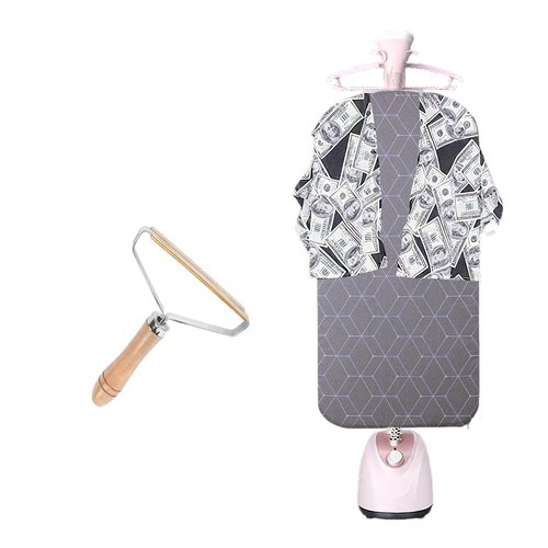 HomeToDou Hanging Steamer Board - Over The Door Steamer Pad & Stand for Steaming Clothes,Foldable Steam Board & Garment Steamer Rack,Multi-Functional Pad with 360° Rotatable Hook