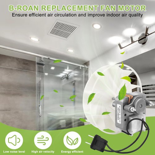 S99080166 BP28 Vent Bath Fan Motor for Bro-an Nu-Tone 655 679 658 85N2 Bathroom Exhaust Fan Motor-Replace 99080166a 99080166a (120V 70CFM) by TOMOON