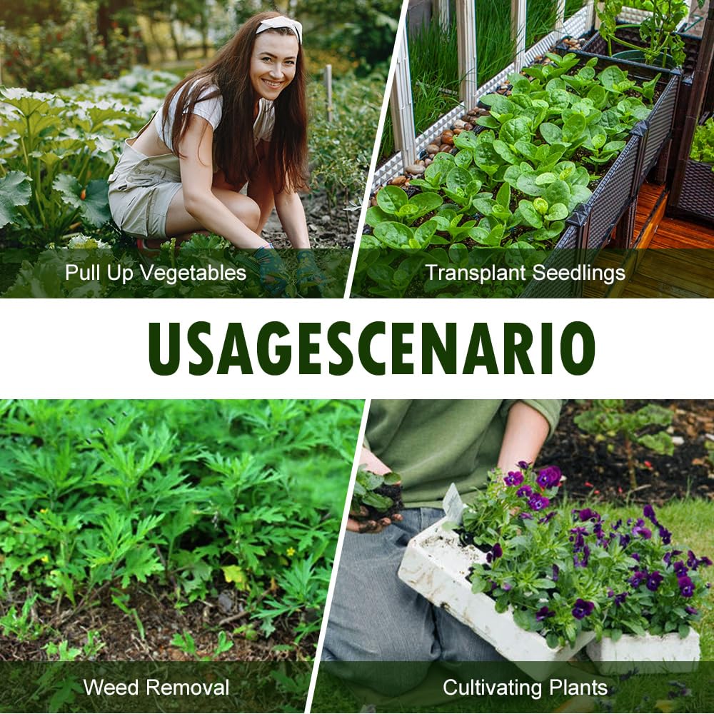 Fiopet Weed Puller Tool, 2025 New Weeding Artifact Uprooting Weeding Tool Weed Remover Tool Manganese Steel Weed Pulling Tool Manual Weeders Tool for Garden (Brown)