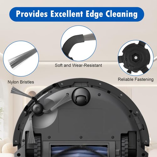 20 Pack Replacement Accessories Compatible with eufy C10 Robot Vacuum Cleaner, 2 Main Brush 6 Sidebrush 4 Filter 6 Dust Bag 1 Cleaning Brush 1 Screwdriver