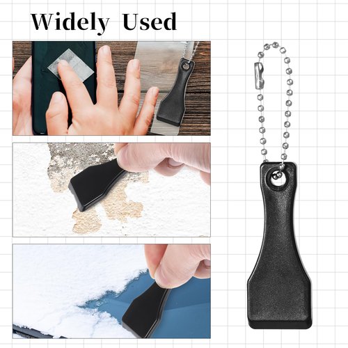 30PCS Plastic Lotto Scratcher Keychain, Lottery Ticket Scratcher Tool Keychain, Scoop Shape Lotto Scratch Off Tool for Lottery, Sticker, Label, Film Removal