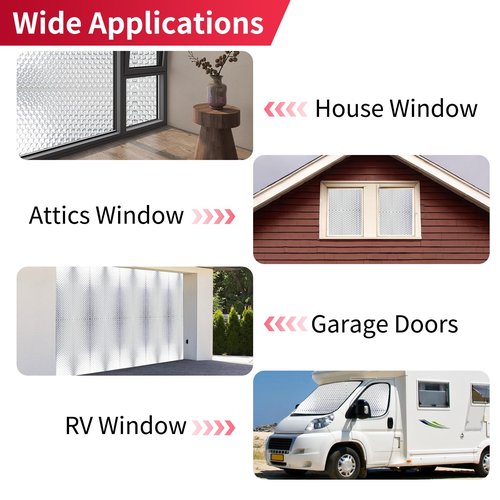 Aggsound Reflective Bubble Insulation Sheet, 23.6 in X 10FT Aluminum Foil Bubble Shield, Aluminum Foil Window Insulation for Winter and Summer, Garage Door, Roof, Car, RV，3mm