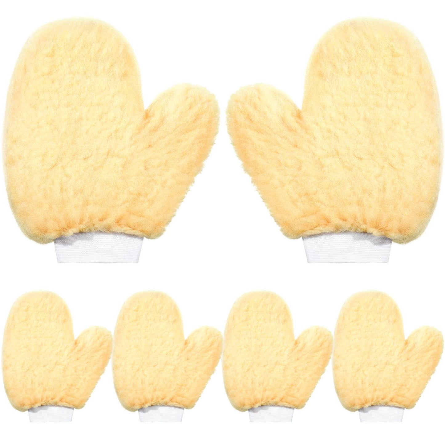 Yungyan 6 Pcs Paint Mitt Gloves for Painting Railing Pipe Fence with Thumb,painters Mitt Dusting Gloves Deck Stain Applicator for Cleaning