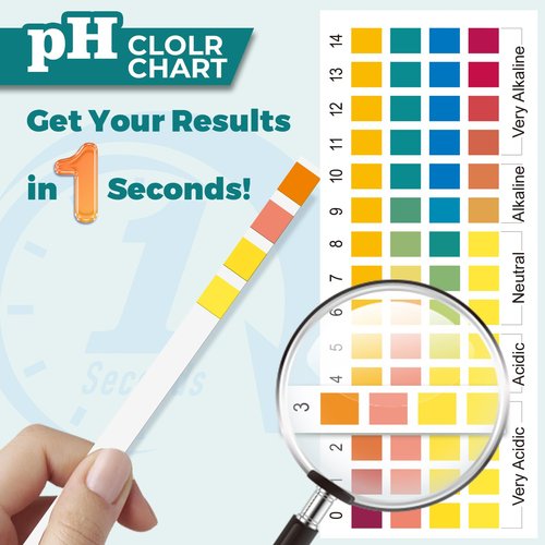 pH Test Strips 0-14: 200 Strips Universal Litmus Paper pH Test Strips for Liquid Testing & Water & Food and Soap Making, Get Highly Accurate Results in Seconds