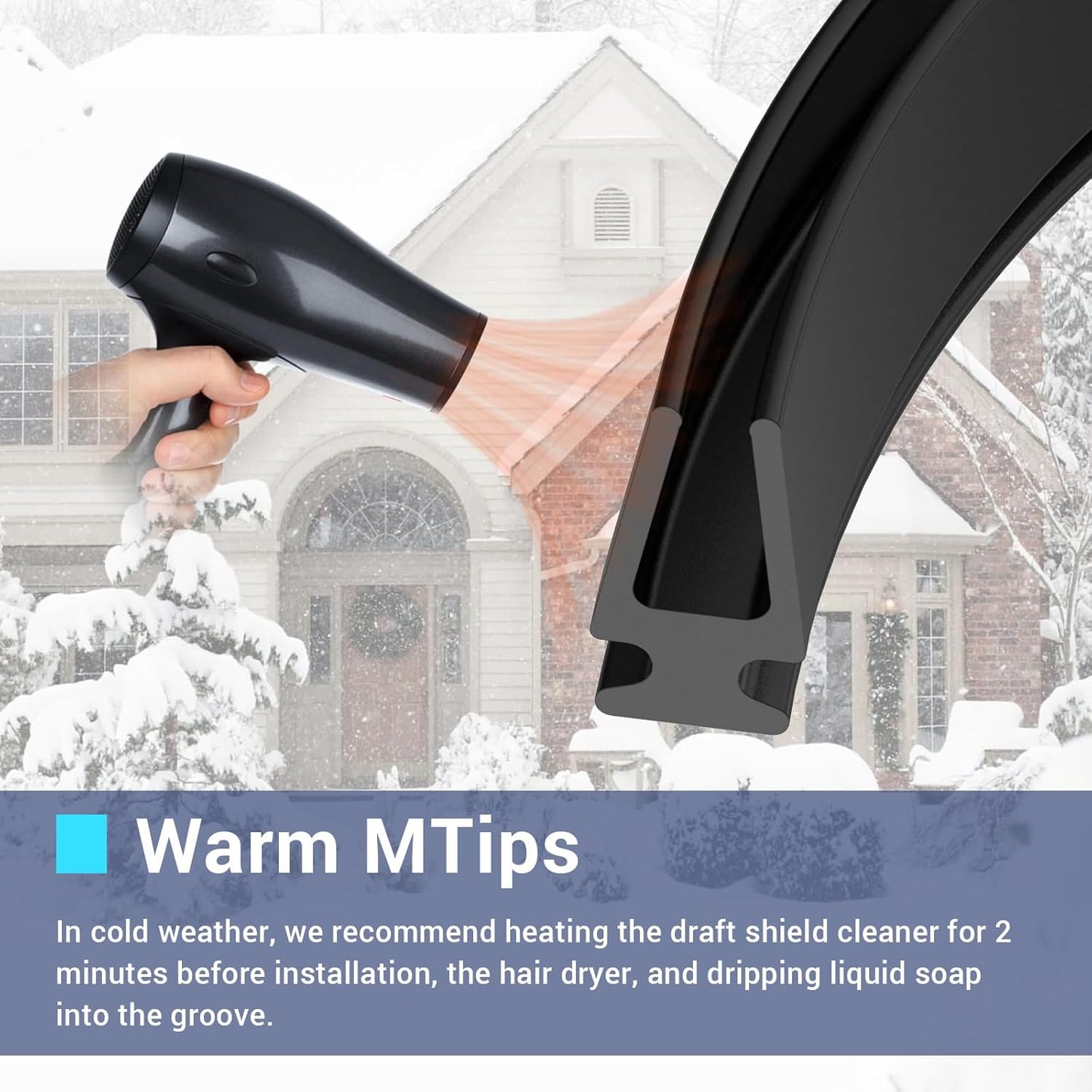 Storm Door Sweep Replacement for Larson & Pella Storm Door Expander Sweep, CH9030501 Sweep for Vinyl and Metal Door Sweep Assembly - Style 1