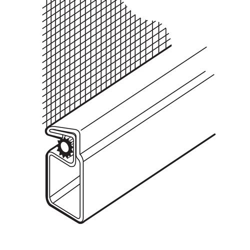 Prime-Line PL 7812 Aluminum Screen Frame Kit, 5/16 inch x 3/4 inch x 36 inch, White, Set of 1