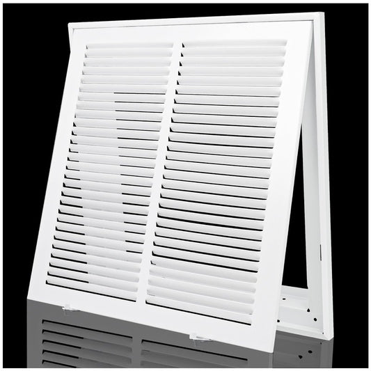 Return Air Grille 14x14,Air Return Vent Cover for Ceiling and Wall,Steel HVAC A/C Vent Cover Grill Fits Duct Opening 14"W x 14"H,Holds 1" Thick AC Filter