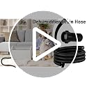 Conderyang 5ft 3/4 in Dehumidifier Drain Hose with Rust-Resistant PE Connectors, Black