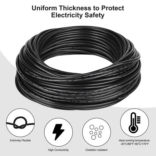 18 Gauge 2 Conductor PVC Cord, Oxygen-Free Copper Cable, 50FT Pure Copper Electrical Wire for LED Lamp Lighting Strips, Automotive