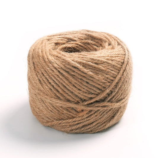 Cambaverd Garden Twine Natural Jute Twine 200 Feet 3mm 4ply Twine String for Climbing Plants Gardening Crafts Gifts Wrapping Decoration Bundling Packing String