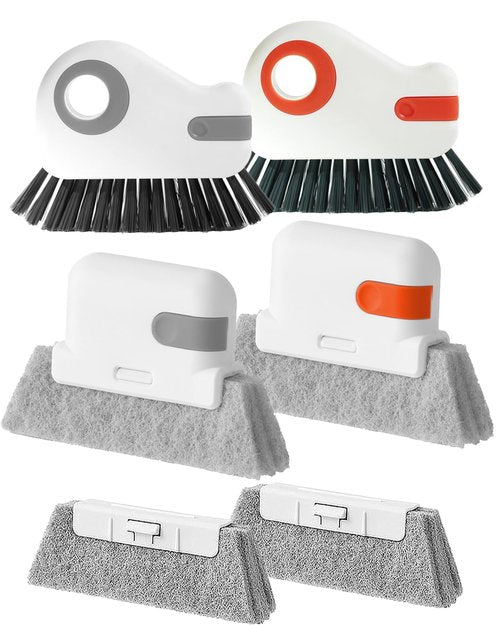 Dosanlues Window Track Cleaning Brush - 6PCS Multifunction Groove Cleaning Brush for Household Crevice Nooks and Crannies