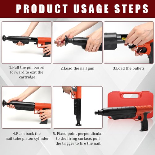 OPERMAXER .27 Caliber Fastener Tool, Low Velocity Actuated