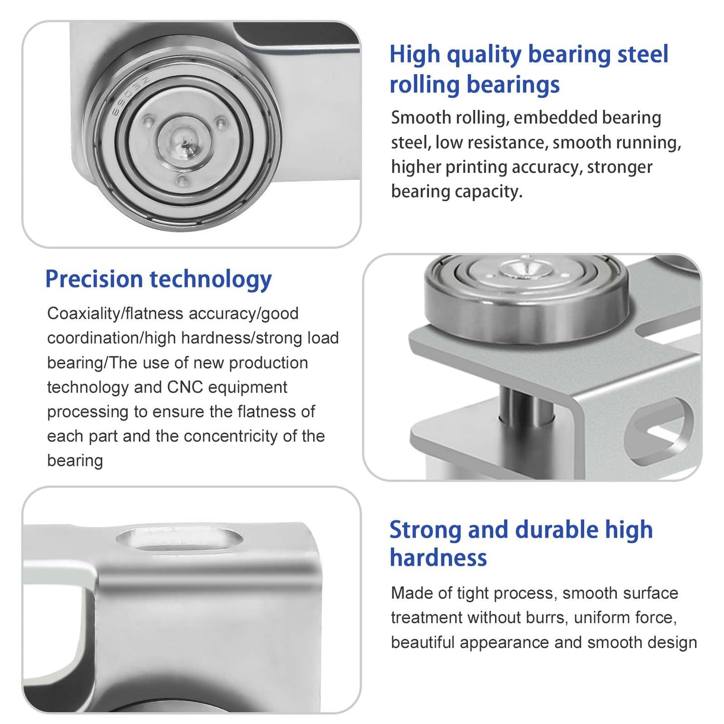 P2750-EG Trolley Assembly 4 Wheel Light Duty for Use with All 1-5/8" P1000, P1001, P5000, P5001, P5500, P5501 or Taller Strut Channel, Unistrut, Superstrut (2Pack)