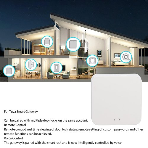 ariarly Gateway Smart Hub Smart Lock 2.4G WiFi Gateway Bluetooth APP Remote Control Gateway Smart Hub for Home