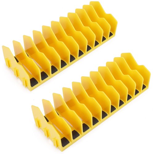 HURRICANE Pliers Organizer Rack, Pliers Cutters Organizer with Non-Slip Rubber Base, Keep Tools Organized in Drawers, 2 Pack, Extendable Design, Fit 3'H Drawers and More