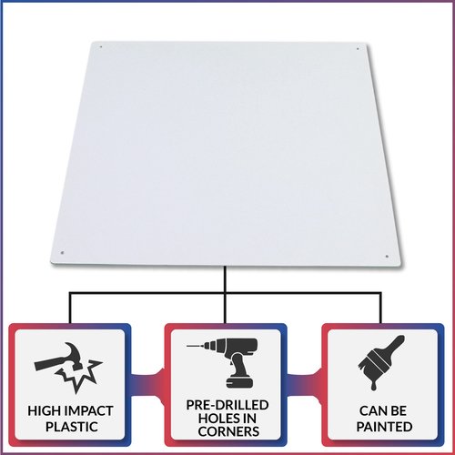 American Built Pro Home Improvement Access Cover for Drywall, HIPS, Wall Access Door, White, Textured,17"x17" 0D Plumbing, Electrical Access, No Hinges or Springs