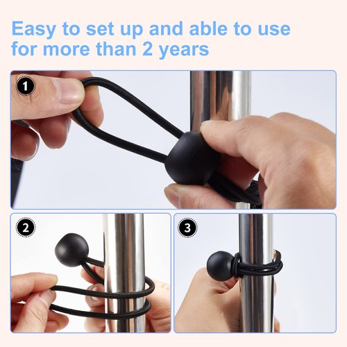 Skytened 30PCS of 3 Sizes Ball Bungee Cords, 6, 9, 11 Inch Tarp Canopy Bungee Balls, Heavy Duty Tie Down Cord for Shelter, Gazebo, Camping, Tent, Cargo, Holding Wire and Hoses (Ball Size 1 inch)