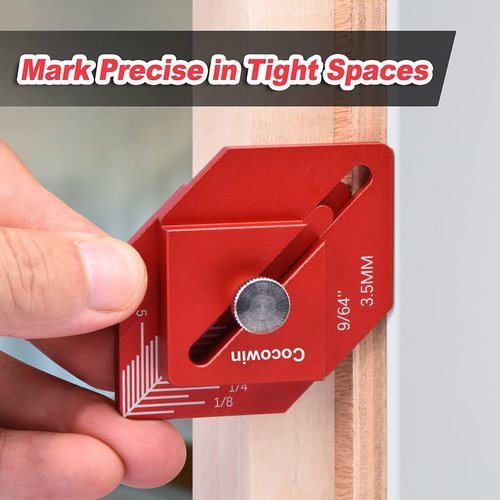 Trim Carpentry Tools Finishing Work Multi-Tool for Measuring and Marking Short Offsets,CNC-Machined