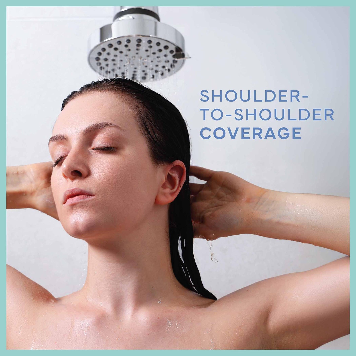 SEVENTY 4-Setting Filtered Shower Head with Shower Filter in Chrome – Helps Reduce Chlorine and Impurities for Healthier Hair, Skin and Scalp, Easy to Install (Model 12155)