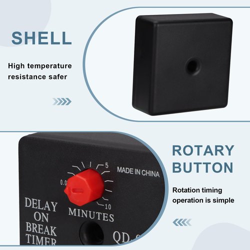 Weasch Delay On Break Timer, QD-072, 0.03 to 10 Minutes Adjustable Delay, 18-240 VAC OR DC (1)